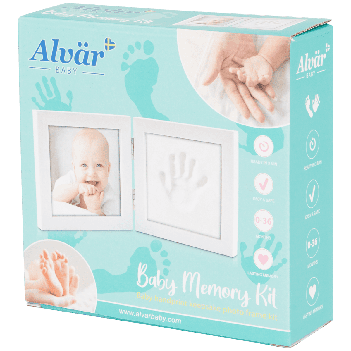 Kit cadre photo empreinte bébé Alvär | Action.com