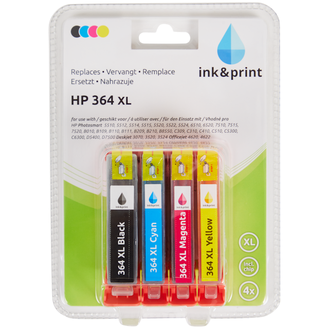 Ink day Cartouche d'encre pour emballage multiple de cartouches d'encre HP  364, hp 364