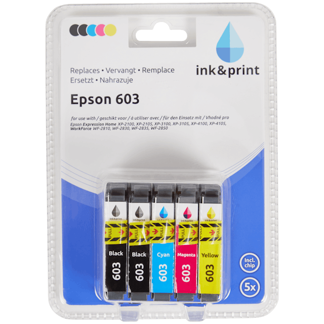 Cartouche d'encre Epson 603 noire pour imprimantes jet d'encre - Cartouches  jet d'encre Epson