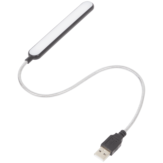 Tragbare USB-LED-Lampe 12 cm x 20.3 cm schwarz