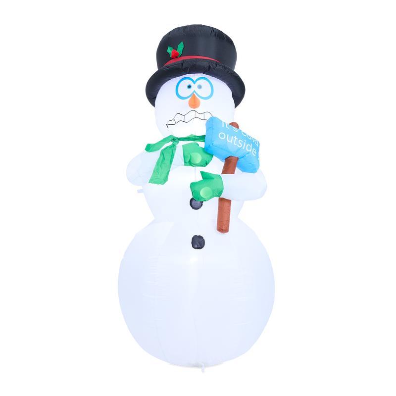 Bonhomme de neige gonflable lumineux