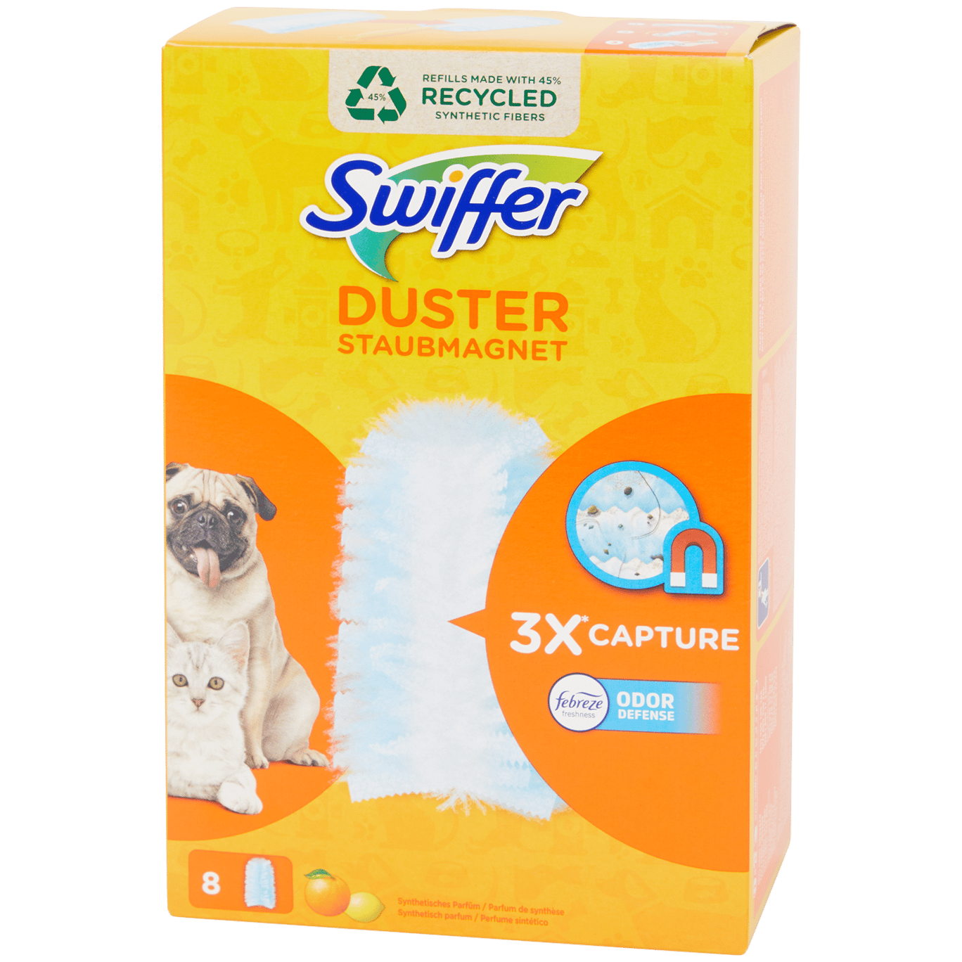 Accessoires de ménage Swiffer - Recharges pour Plumeau Attrape-poussière  Duster - 9 Plumeaux
