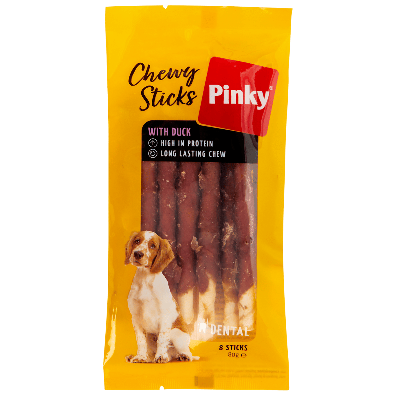 Bâtonnets à mâcher pour chien Pinky Chewy Sticks