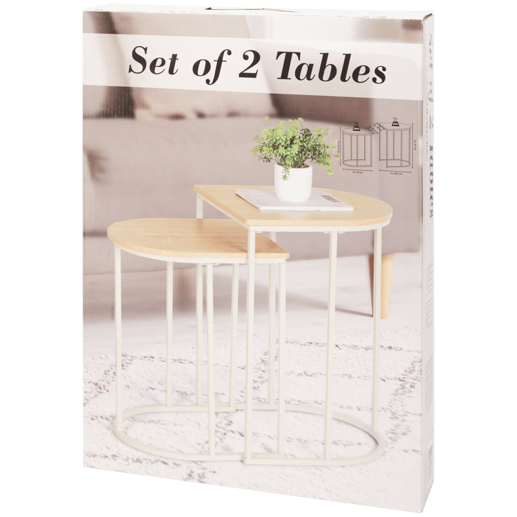 Ensemble de 2 tables d’appoint