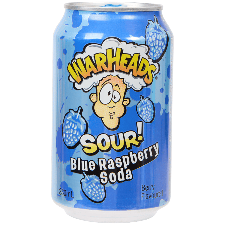 Warheads Sour soda Blue Raspberry