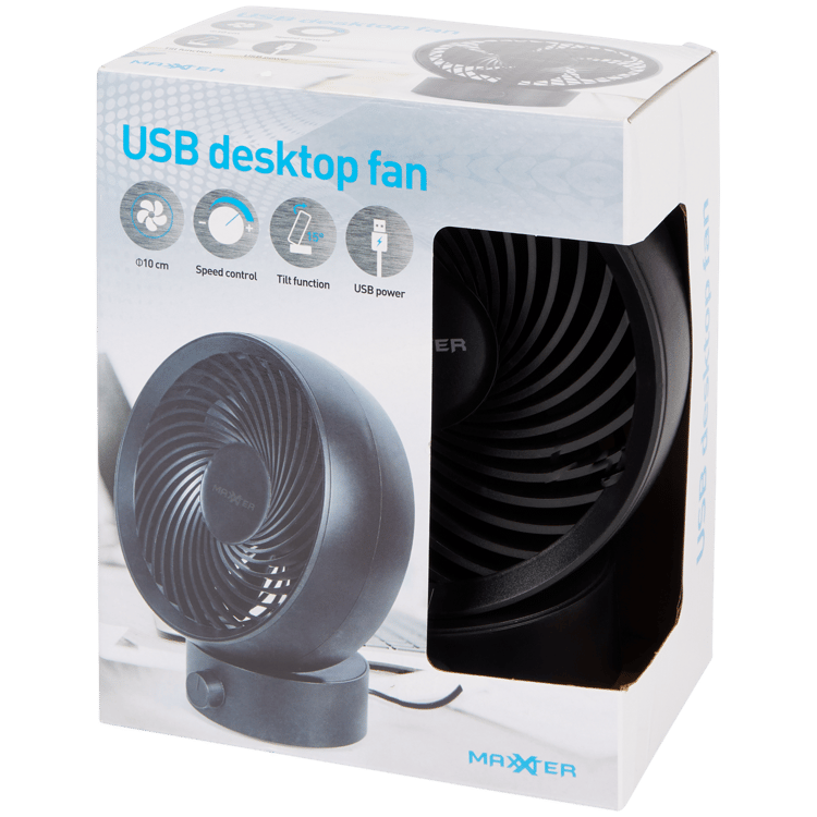 Ventilador de secretária USB Maxxter