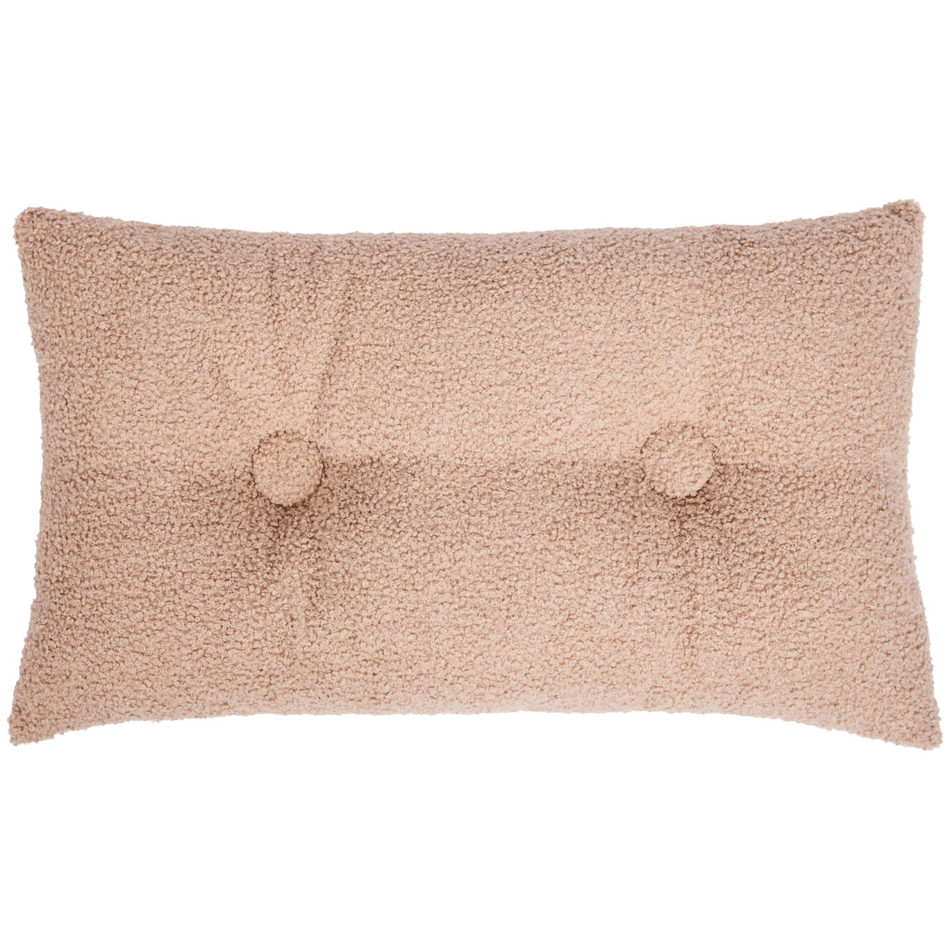 Coussin en tissu teddy