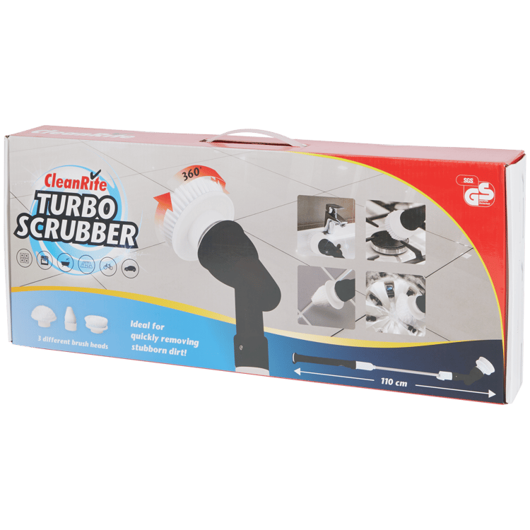 Cepillo de limpieza inalámbrico CleanRite Turbo Scrubber