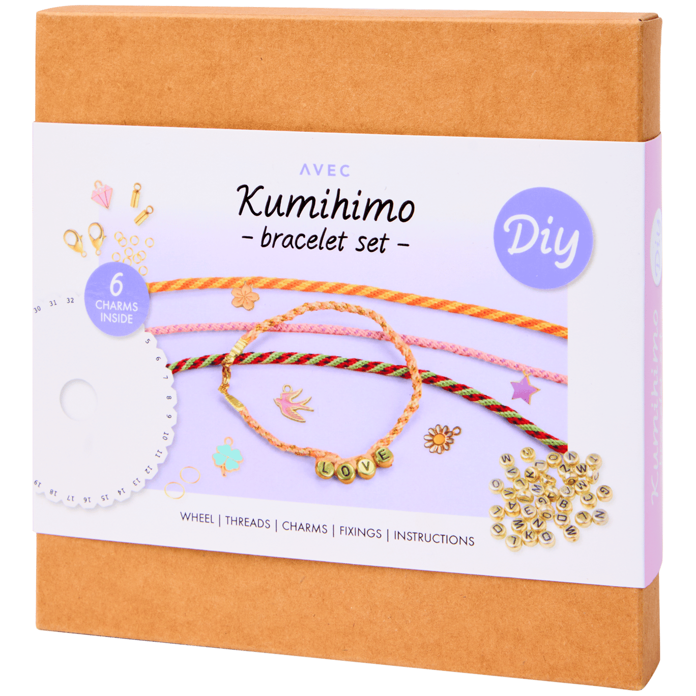 Avec Kumihimo DIY armbandenset