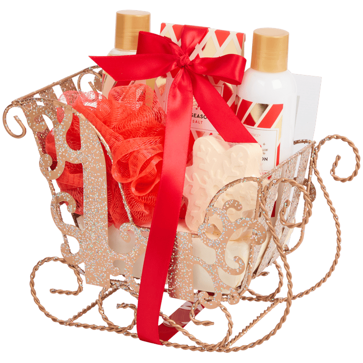 Set regalo Wellness in confezione a forma di slitta