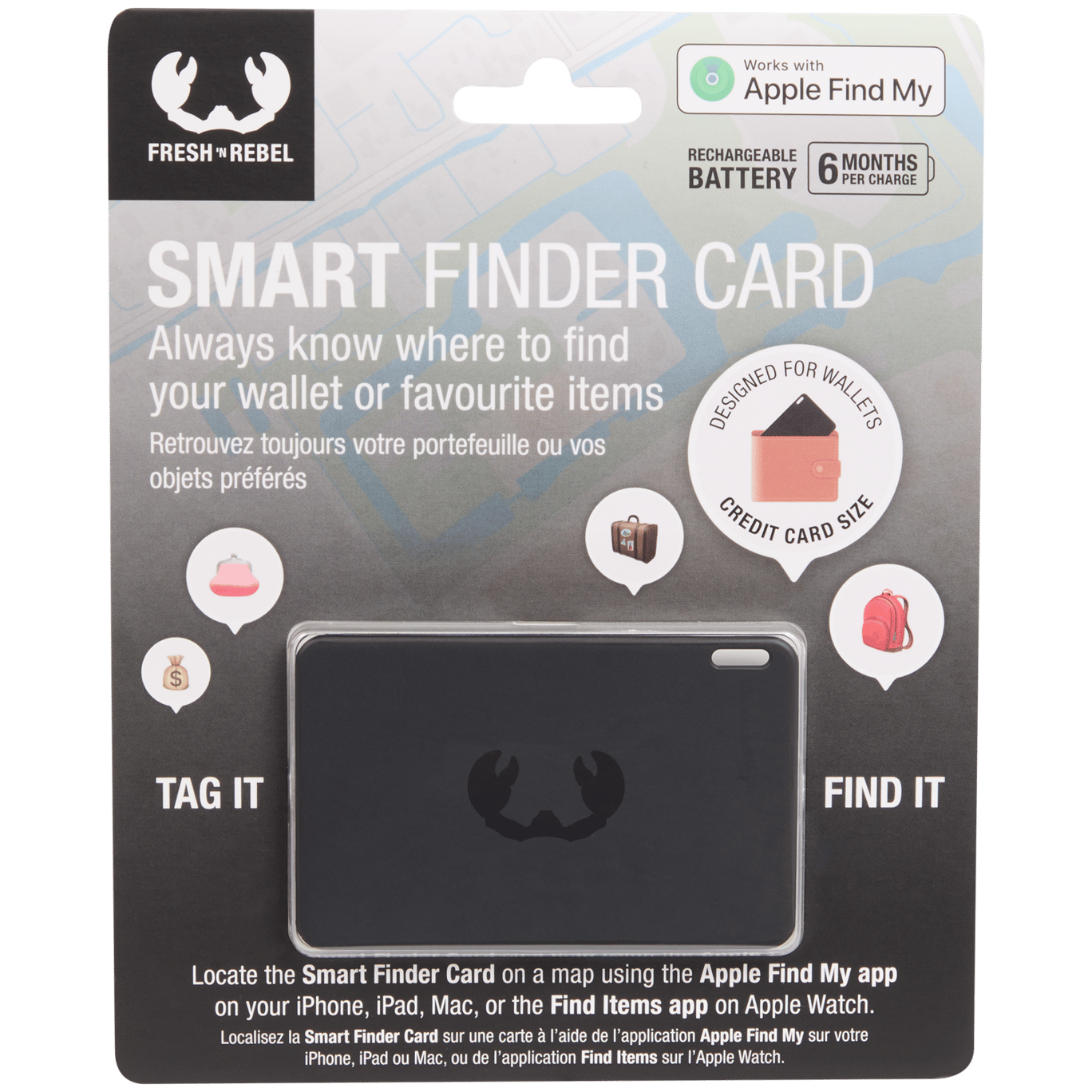 Fresh ’n Rebel smart finder card