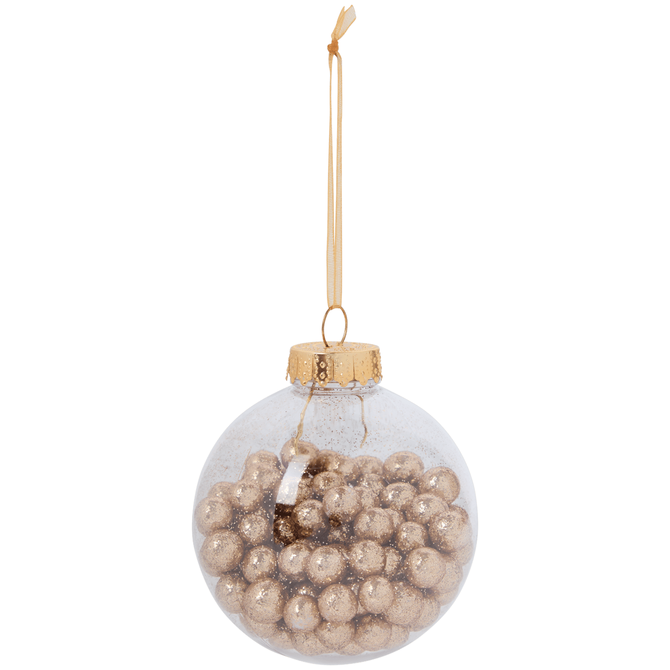 Boule Noël remplie de paillettes