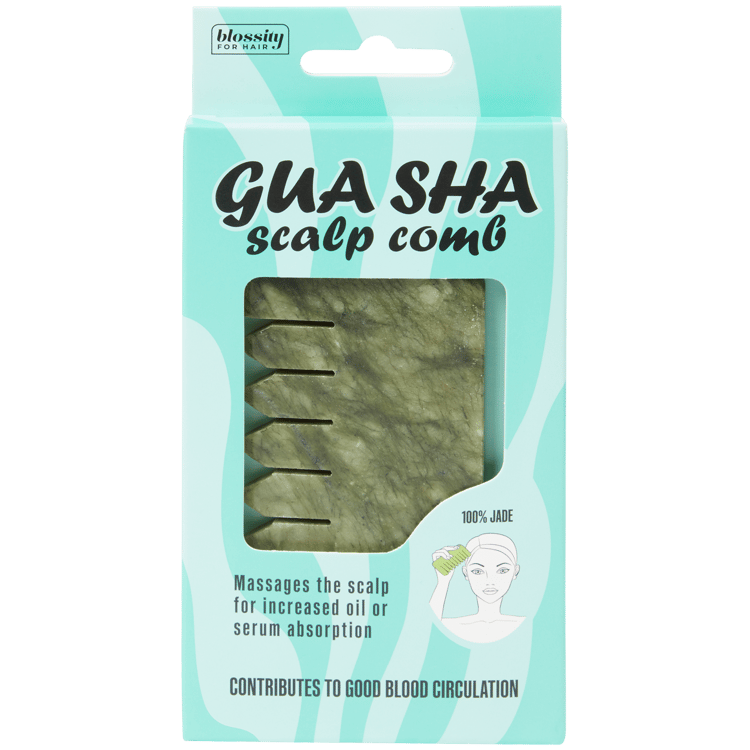 Peigne Gua Sha pour cuir chevelu Blossity