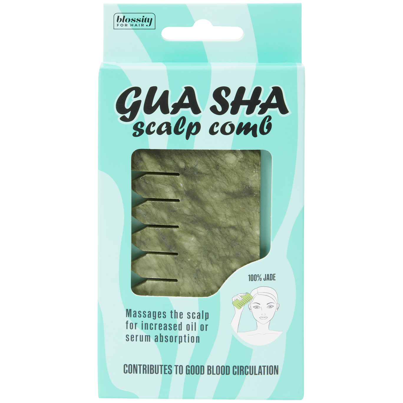 Blossity Gua-Sha-Kamm für die Kopfhaut