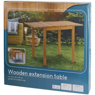 Table de jardin extensible en bois