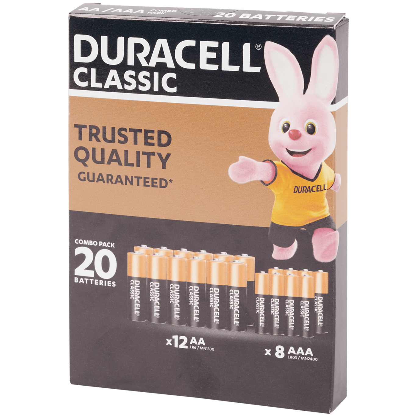 Mix různých baterií Duracell Classic AA a AAA