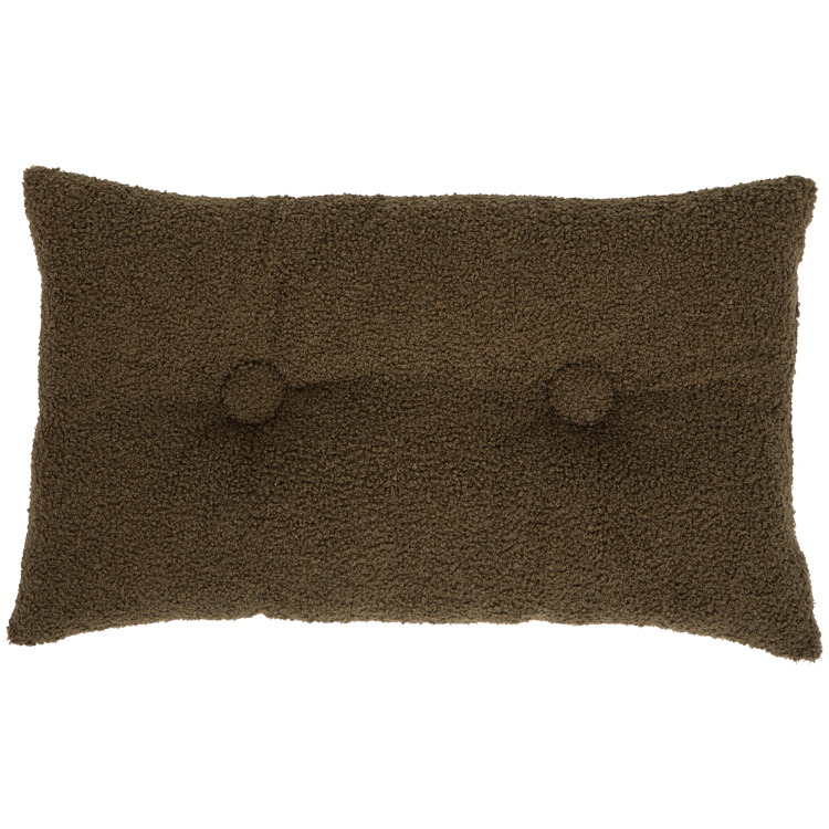 Coussin en tissu teddy