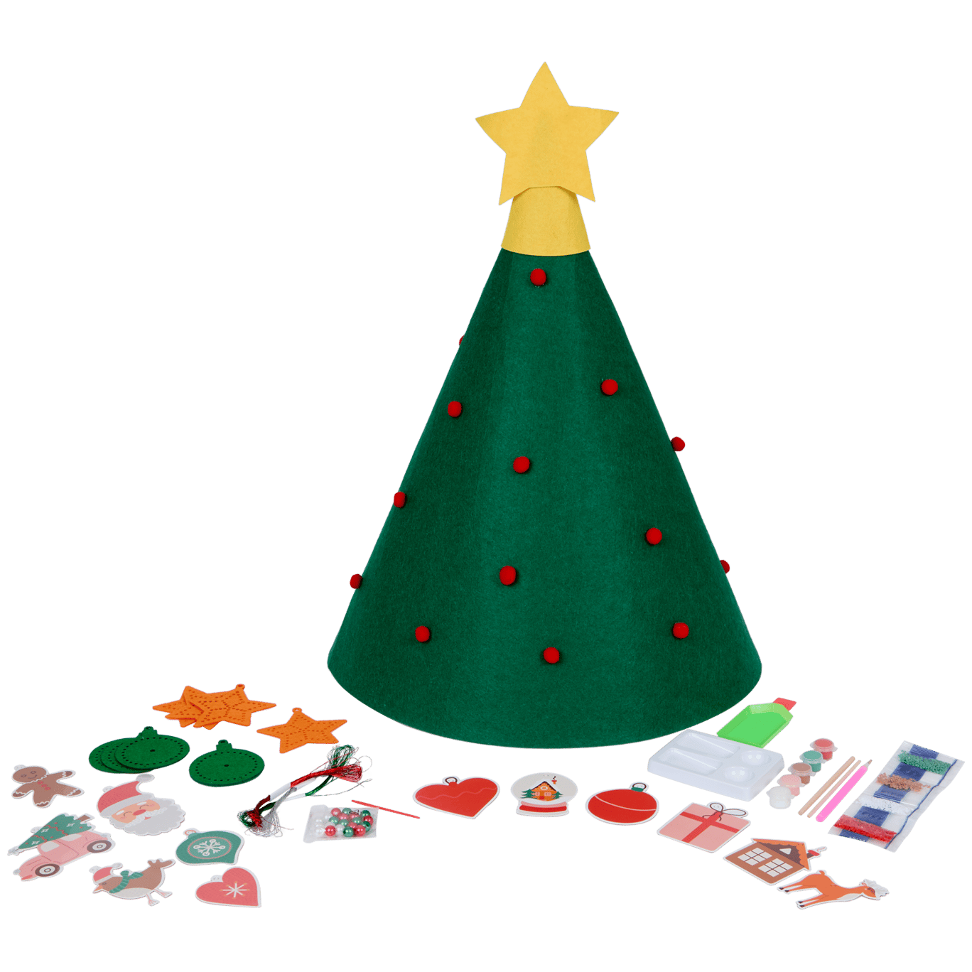 Conjunto de decoração para árvore de Natal Kids Kingdom