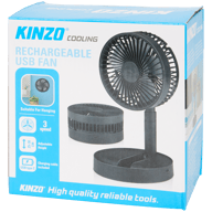 Kinzo oplaadbare USB-ventilator