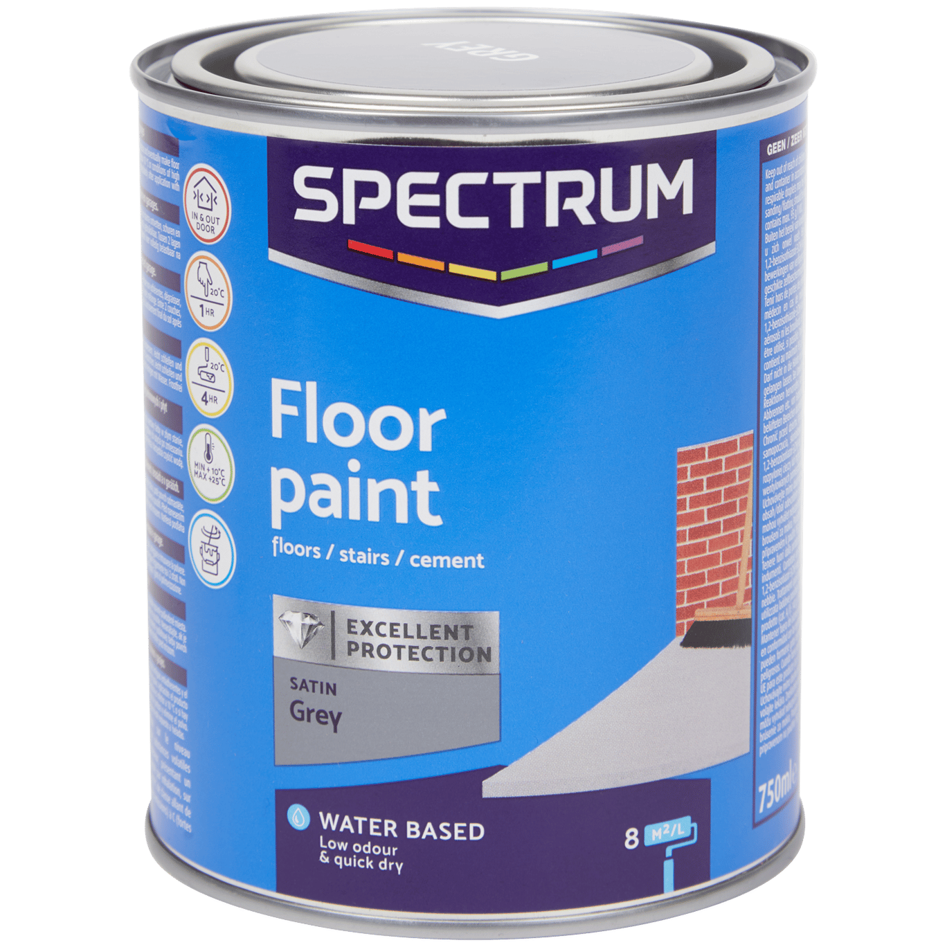 Farba na betónovú podlahu Spectrum Sivá