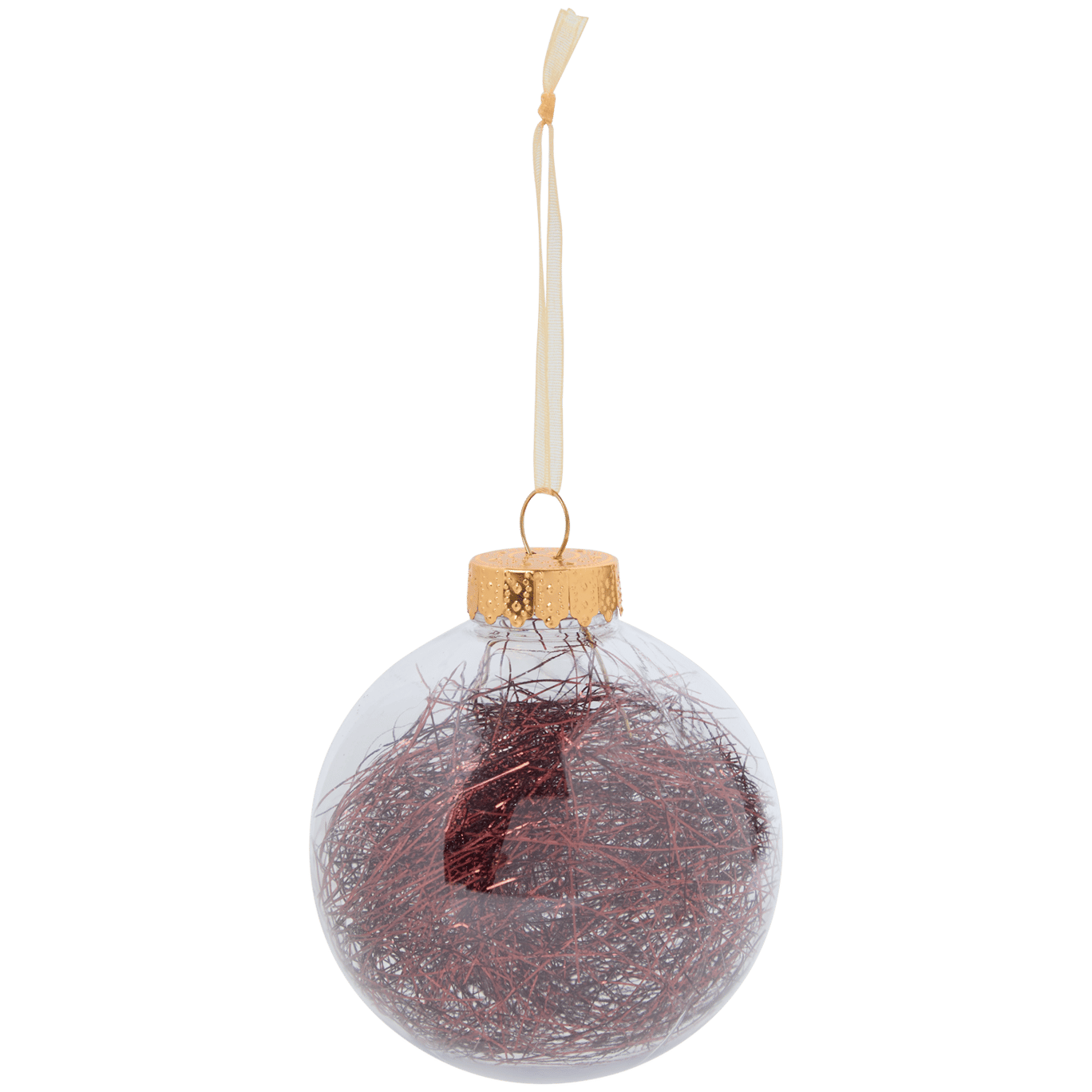 Weihnachtskugel gefüllt oder mit Glitzer