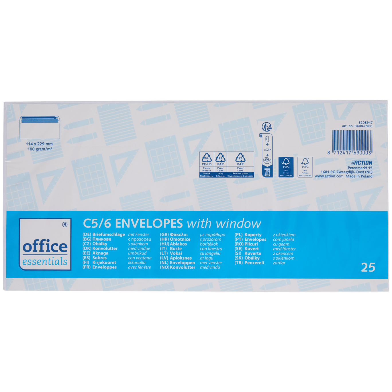 Buste con finestra Office Essentials C5/6