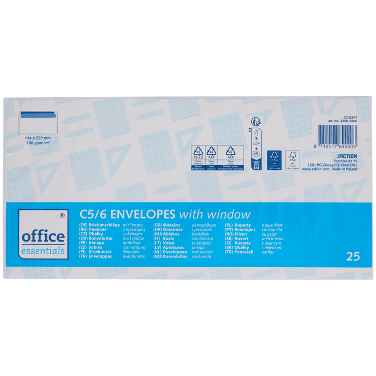 Buste con finestra Office Essentials C5/6