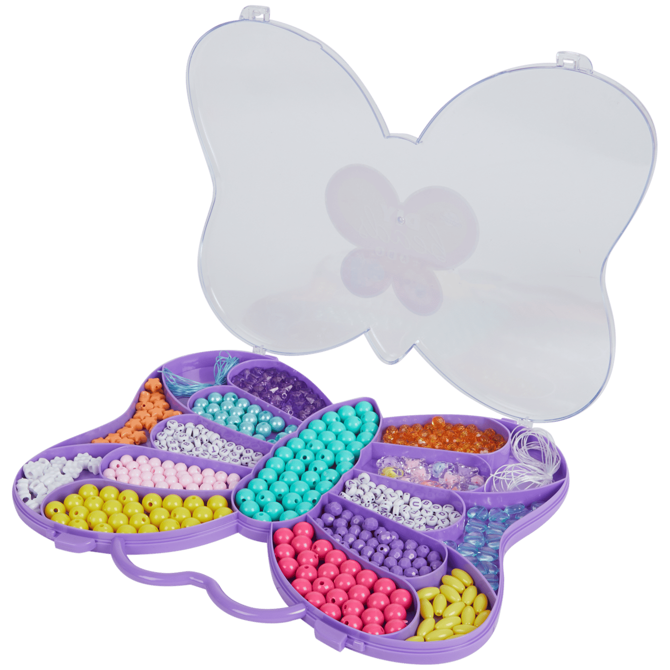 Perline in scatola a forma di farfalla