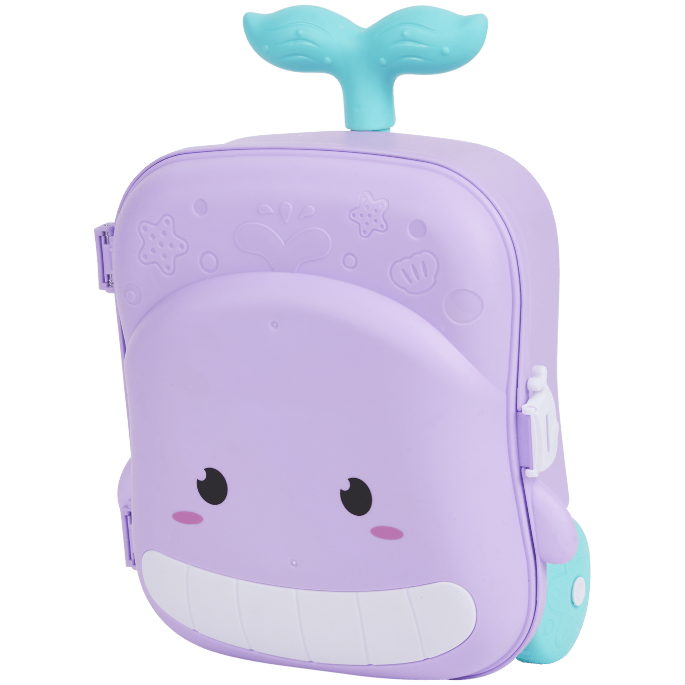 Mini-valise baleine avec jouets de plage