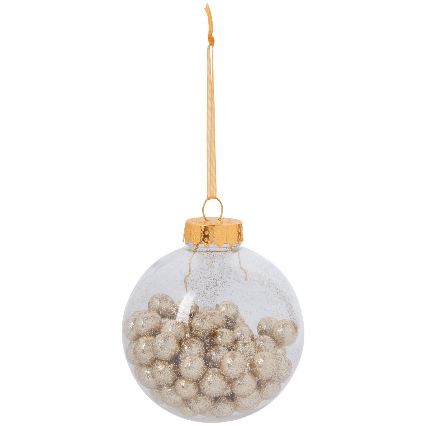 Boule Noël remplie de paillettes