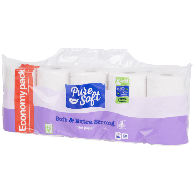 Papel higiénico Pure Soft Soft & Extra Strong