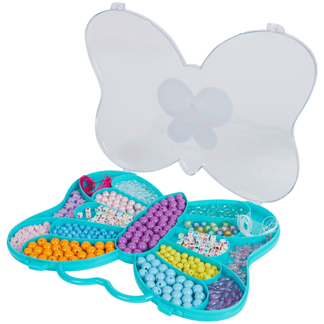 Perline in scatola a forma di farfalla