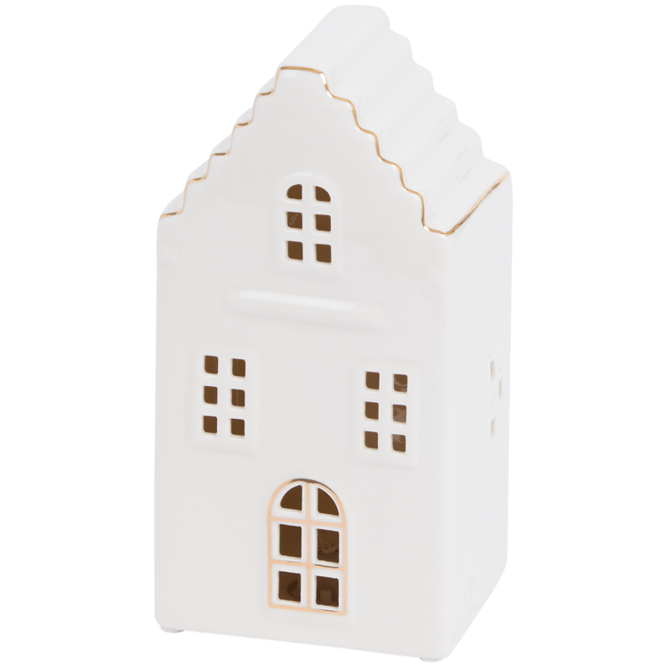 Maison en porcelaine avec lumière