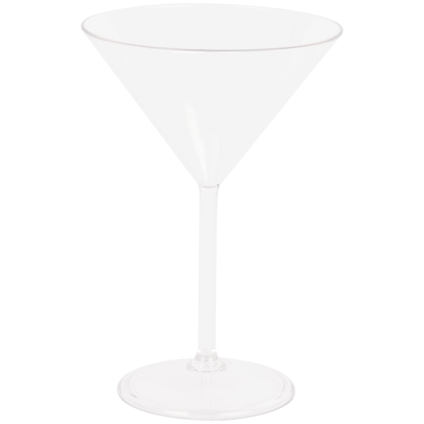 Plastový pohár na gin, martini alebo víno