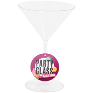 Kunststof gin-, martini- of wijnglas