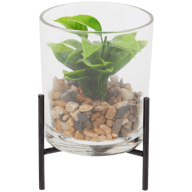 Planta suculenta artificial en jarrón
