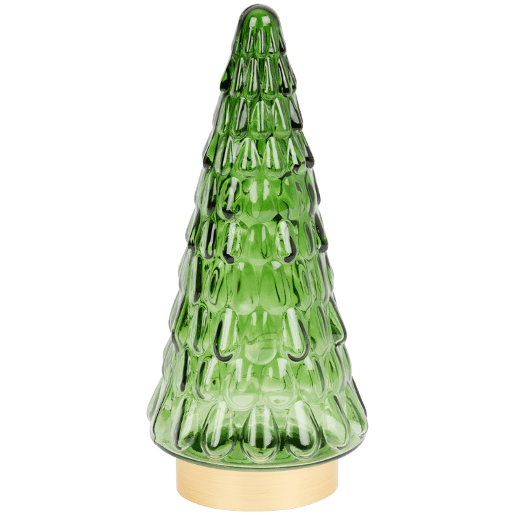 Weihnachtsbaum aus Glas mit Beleuchtung