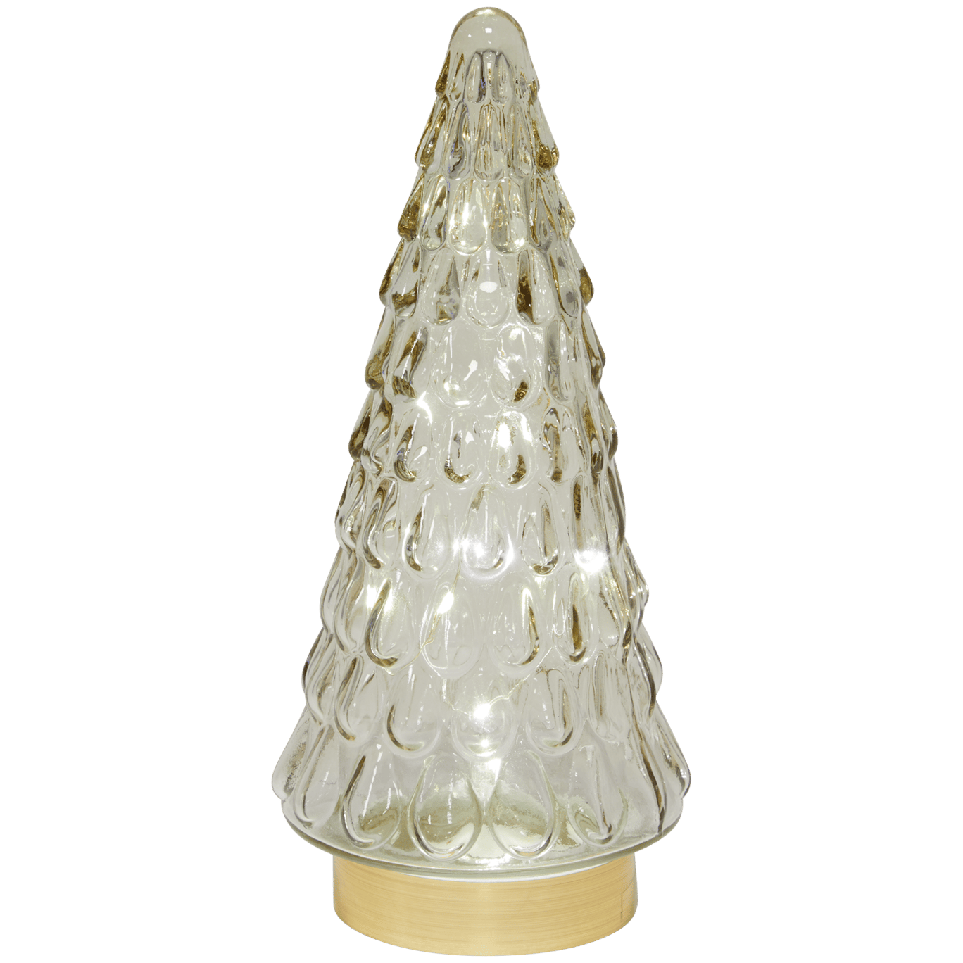 Weihnachtsbaum aus Glas mit Beleuchtung