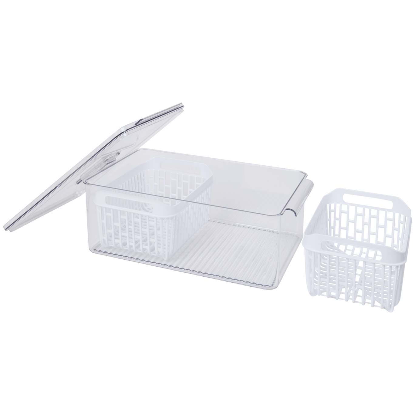Boîte de Rangement pour Réfrigérateur, Conteneurs Transparents