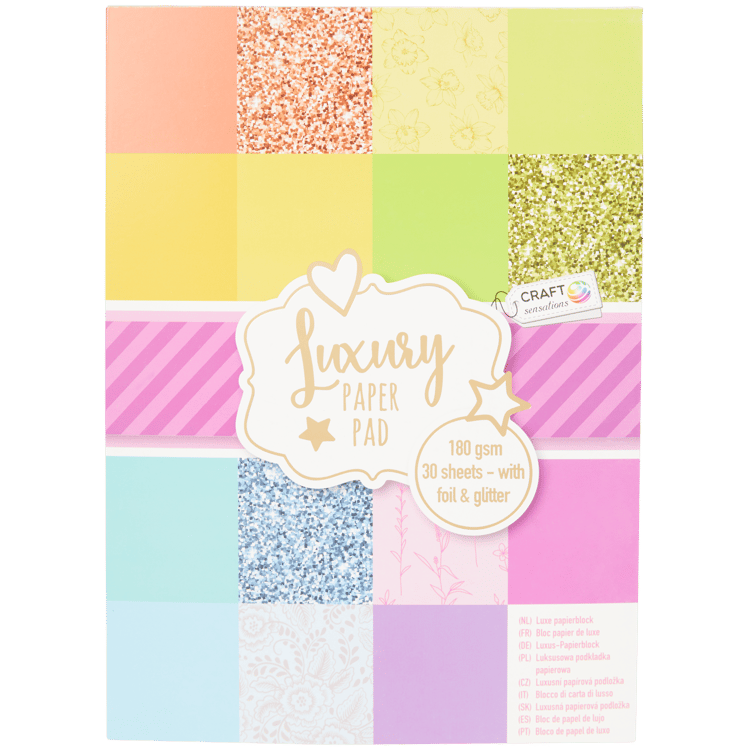 Blocco di carte colorate deluxe Craft Sensations