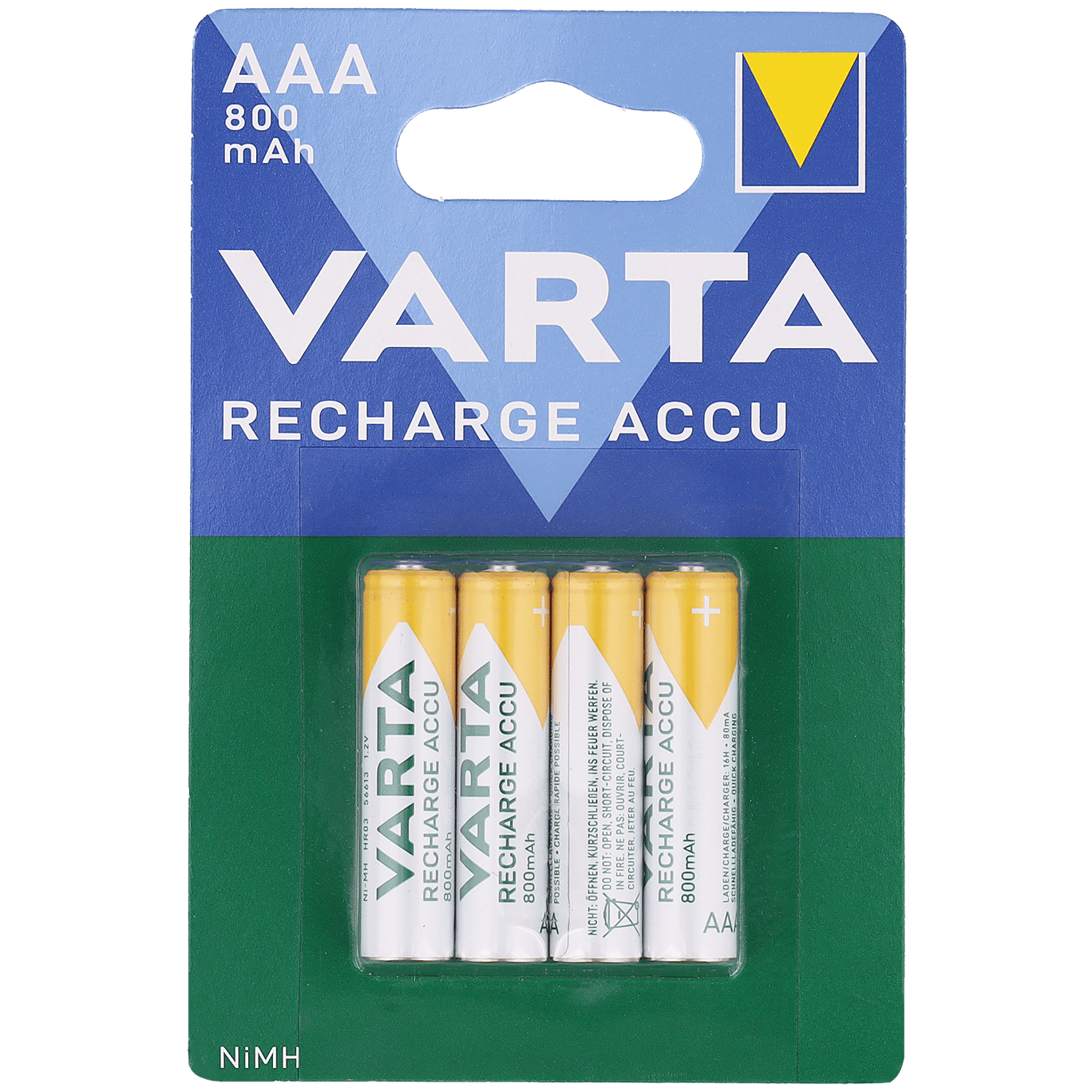 Donder Leer interieur Varta oplaadbare batterijen AAA | Action.com