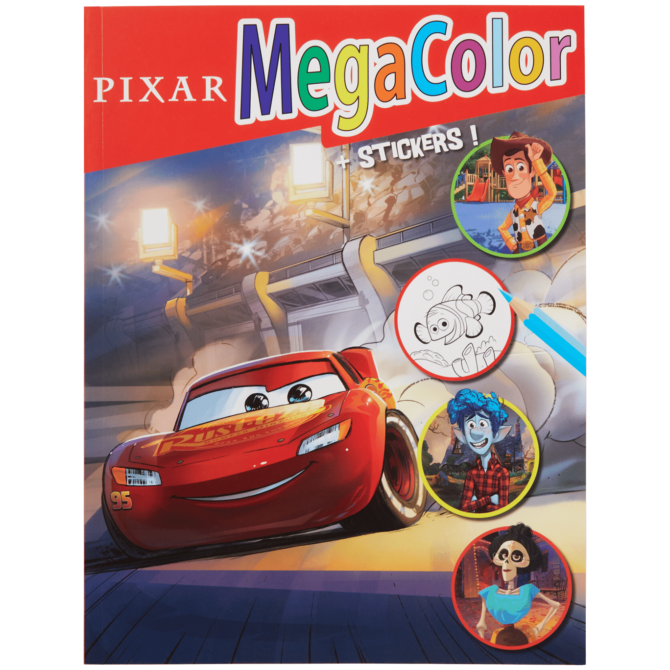 Libro da colorare con sticker MegaColor Disney 
