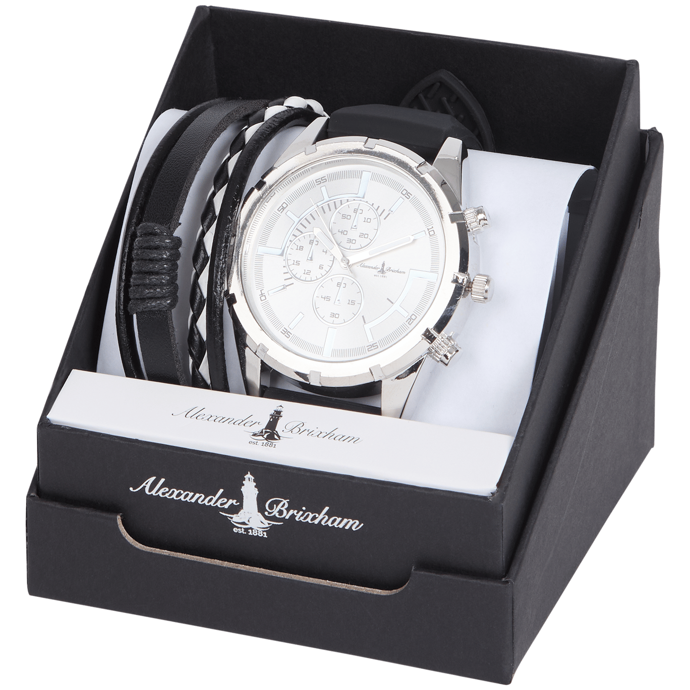 Caja de regalo con reloj y correas Alexander Brixham