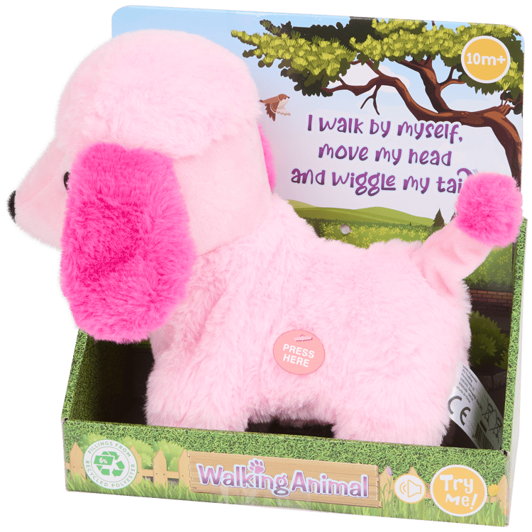 Animal de peluche andante