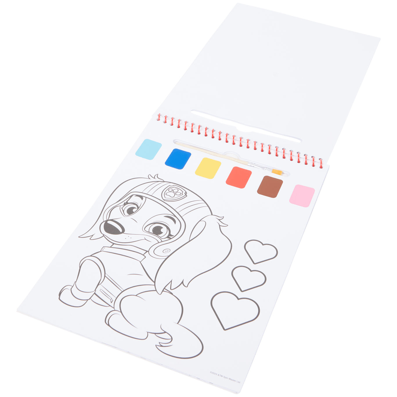 Livro de colorir com aguarelas