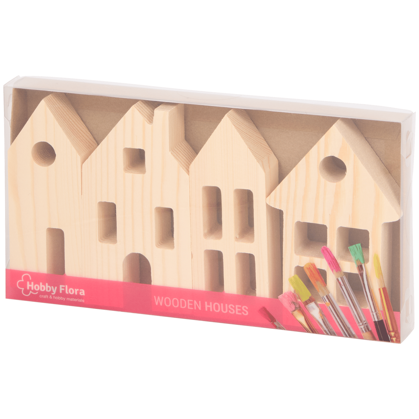 Hobby Flora houten DIY-huisjes