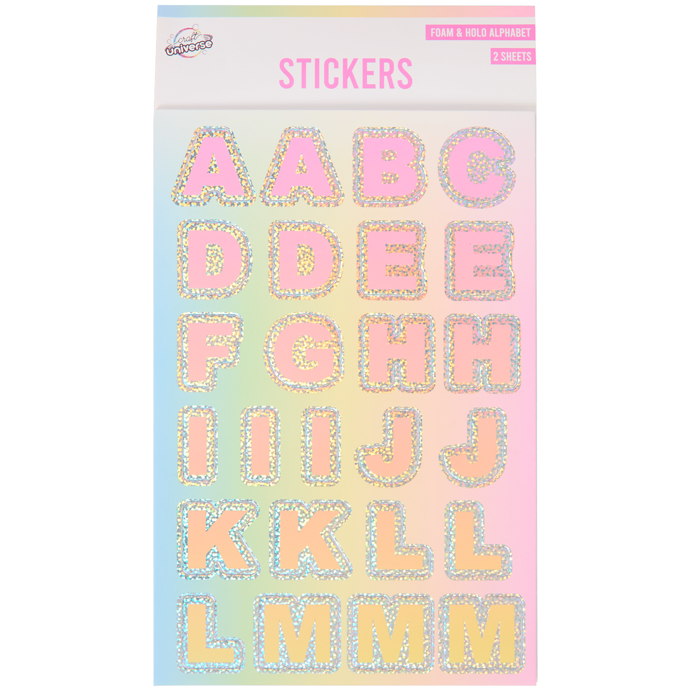 Craft Universe alfabet stickers