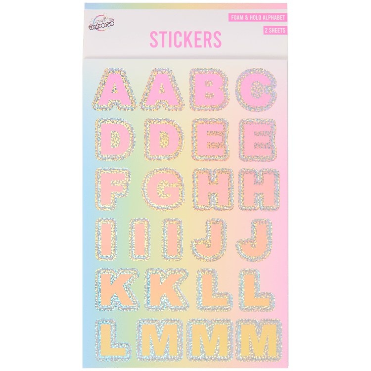 Craft Universe alfabet stickers