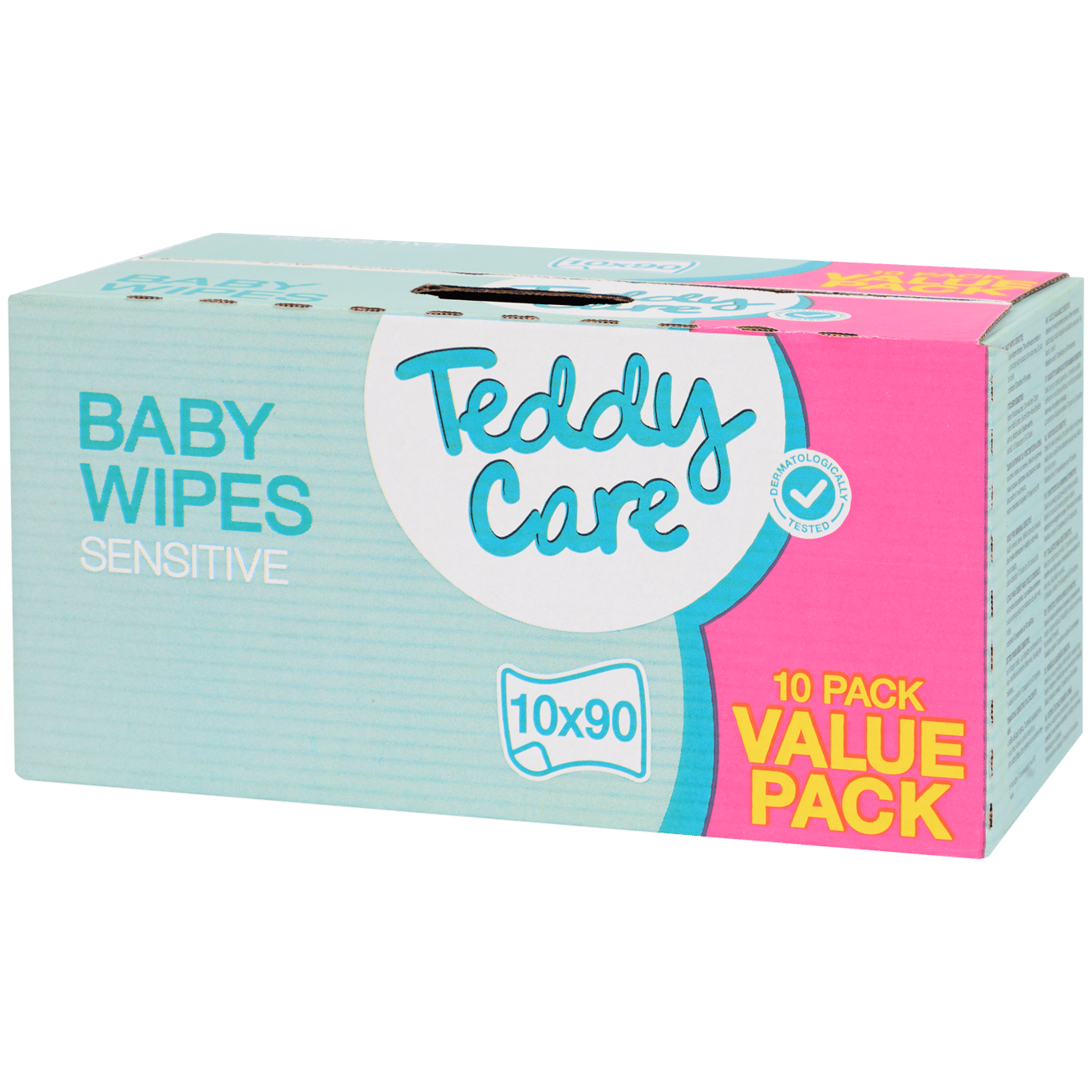 Lingettes pour bébé maxi-format Teddy Care Sensitive