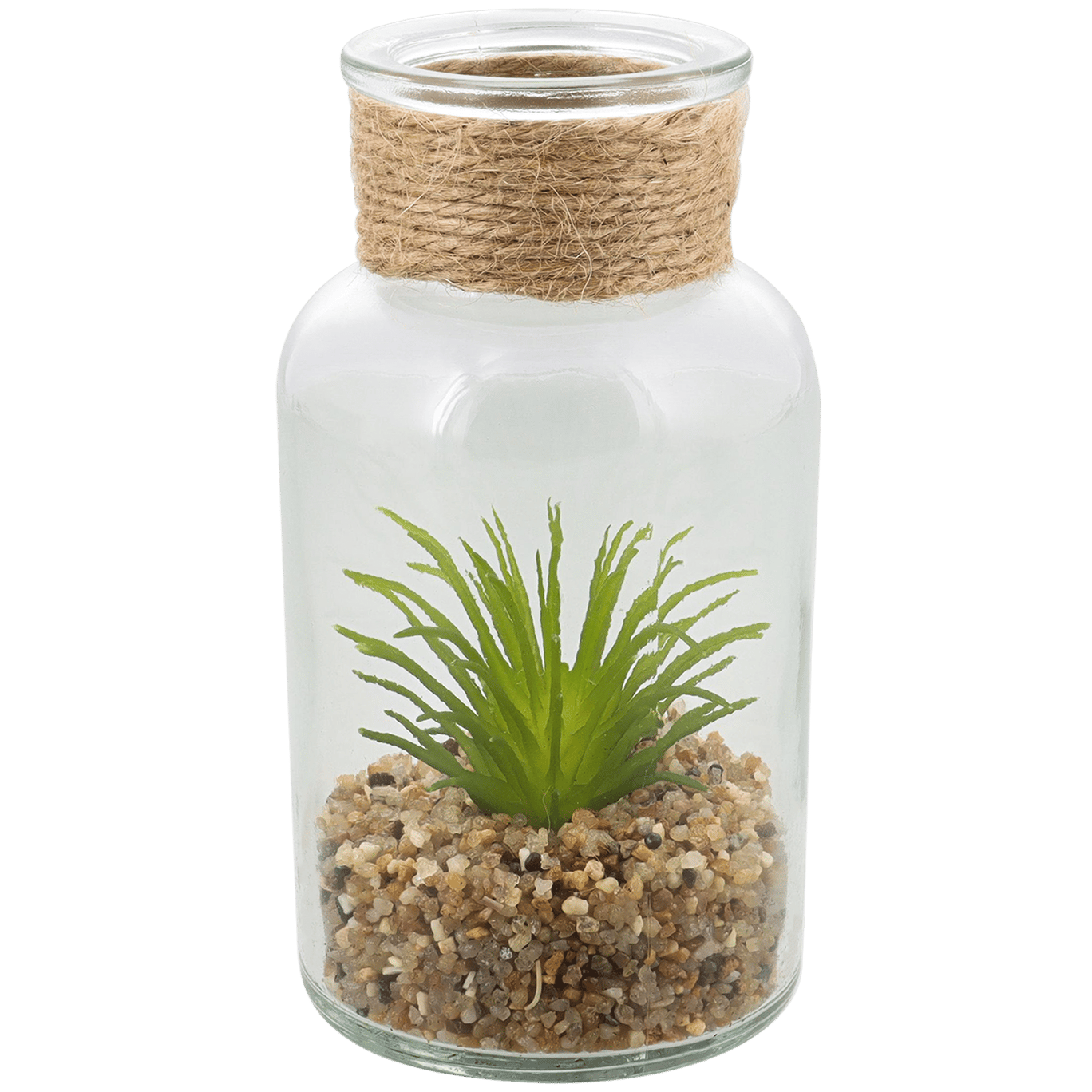 Planta suculenta artificial em vaso